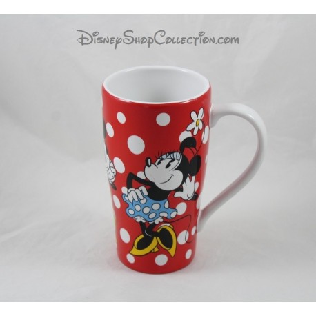 Becher rote Erbse Top DISNEY STORE Minnie Minnie Jahrgang weiß