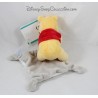 Security blanket Pooh NICOTOY stripes star Winnie gray and Red handkerchief Disney