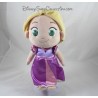 Poupée peluche Raiponce DISNEY STORE petite fille robe mauve 30 cm