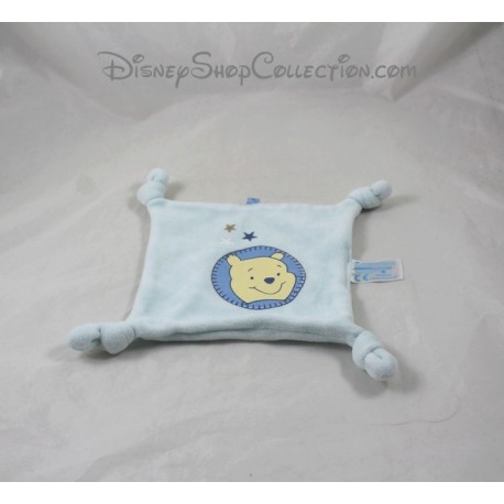 Doudou flachen Pooh DISNEY Kreuzung quadratische blaue Sterne 17 cm