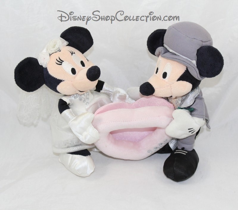 Plusch Mickey Minnie Disney Store 2 Grau Weisse Hochzeit Bilderrahmen