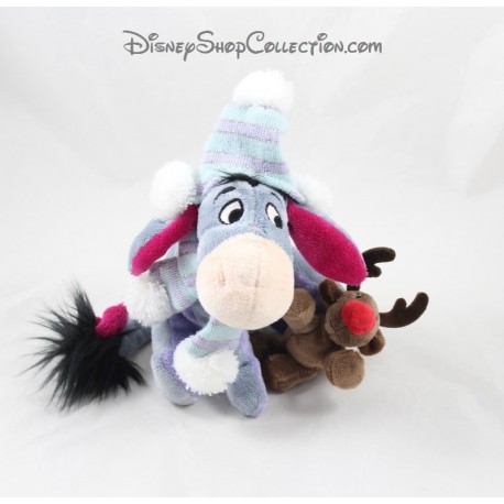 Burro de peluche de antaño DISNEY STORE reno Navidad 21 cm