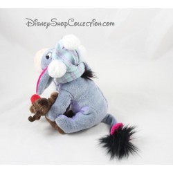 Peluche asino Eeyore DISNEY STORE renna Natale 21 cm