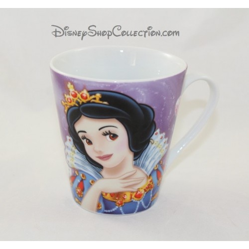 DISNEY Princess snow white mug Cup purple and white ceramic...