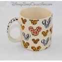 Kopf von Mickey DISNEY PARKS Tieren der Savanne Beige 3D Relief Becher 11 cm