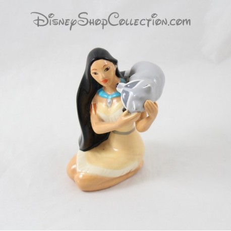 Indische Keramikfigur DISNEY Pocahontas und Meeko 13 cm