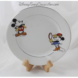 Assiette Mickey et Minnie WALT DISNEY Faïence d'Onnaing vintage année 30
