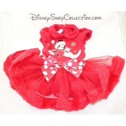 Disney STORE Red Minnie Christmas Dress 6-9 months