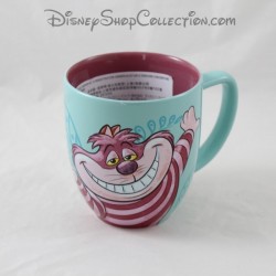 Mug Cheshire chat DISNEY STORE Alice au pays des merveilles tasse bleue rose 10 cm
