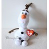 Peluche sonore Olaf DISNEY TY La Reine des Neiges bonhomme de neige 20 cm