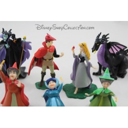 Lote de 7 figuras Aurora DISNEY PARKS Set de la Bella Durmiente